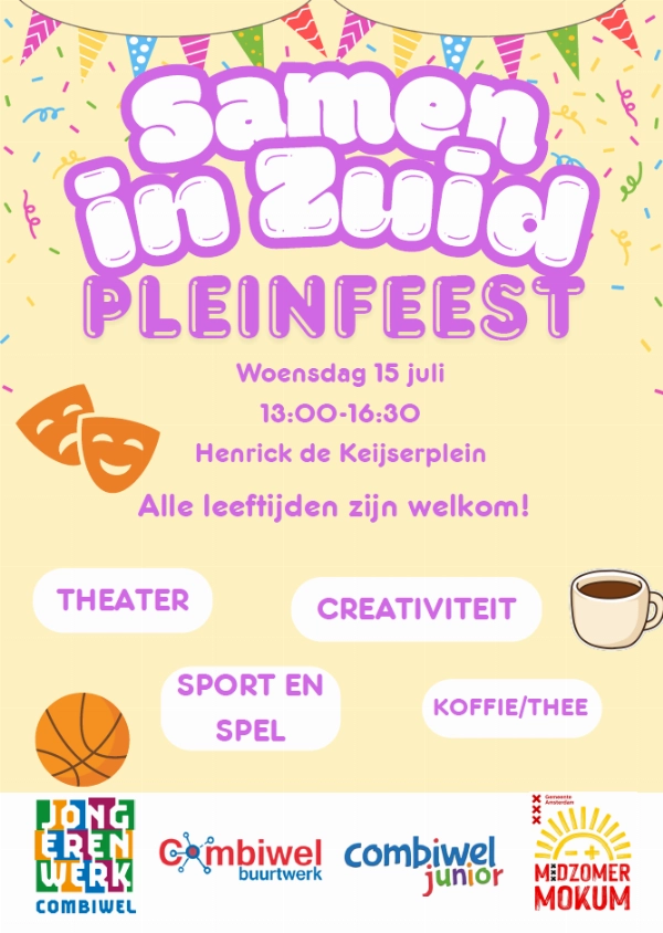 ZOMERVAKANTIE Samen in Zuid - Henrick de Keijserplein 15 juli 2026